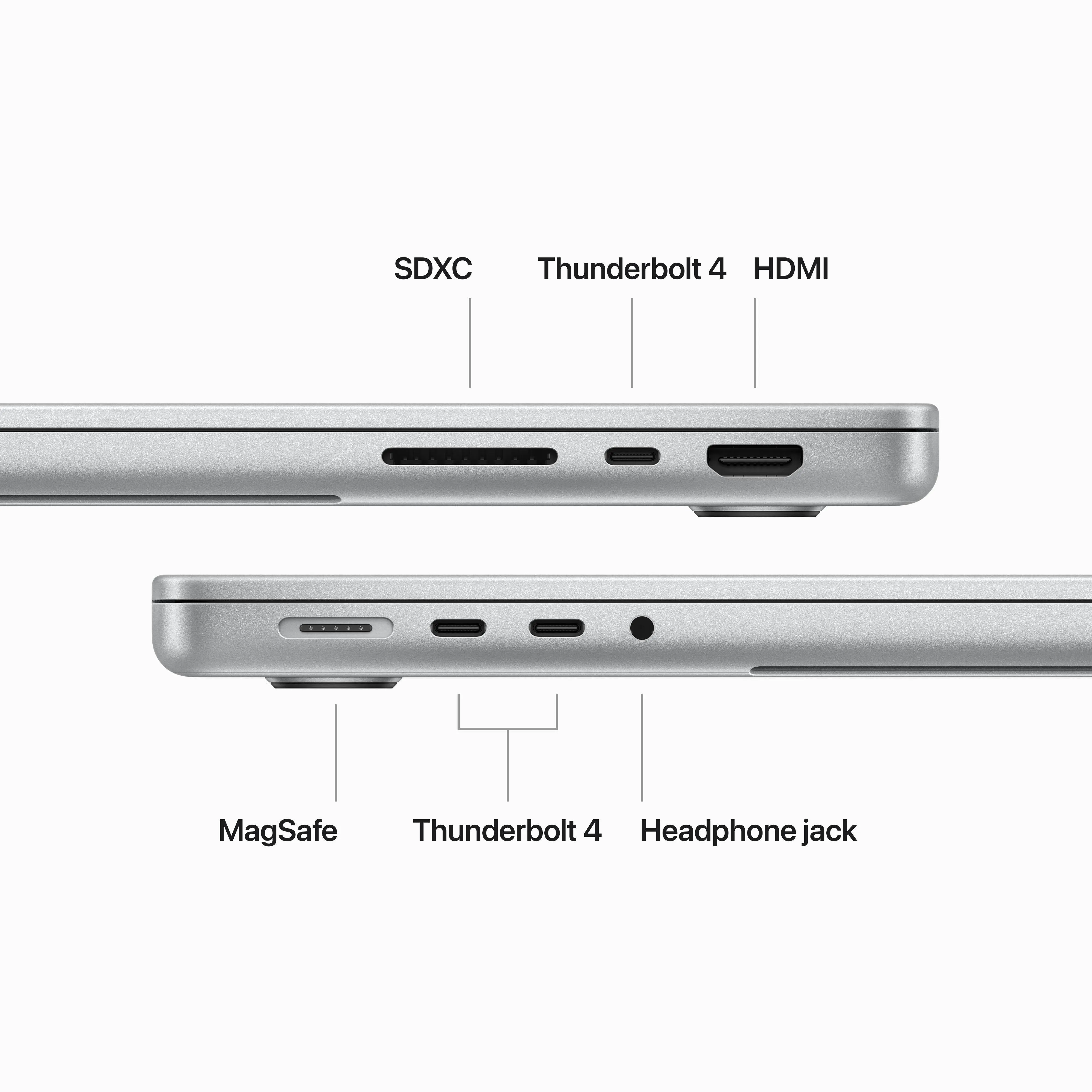 14-inch MacBook Pro: Apple M3 Pro chip with 12‑core CPU and 18‑core GPU, 1TB SSD - Silver