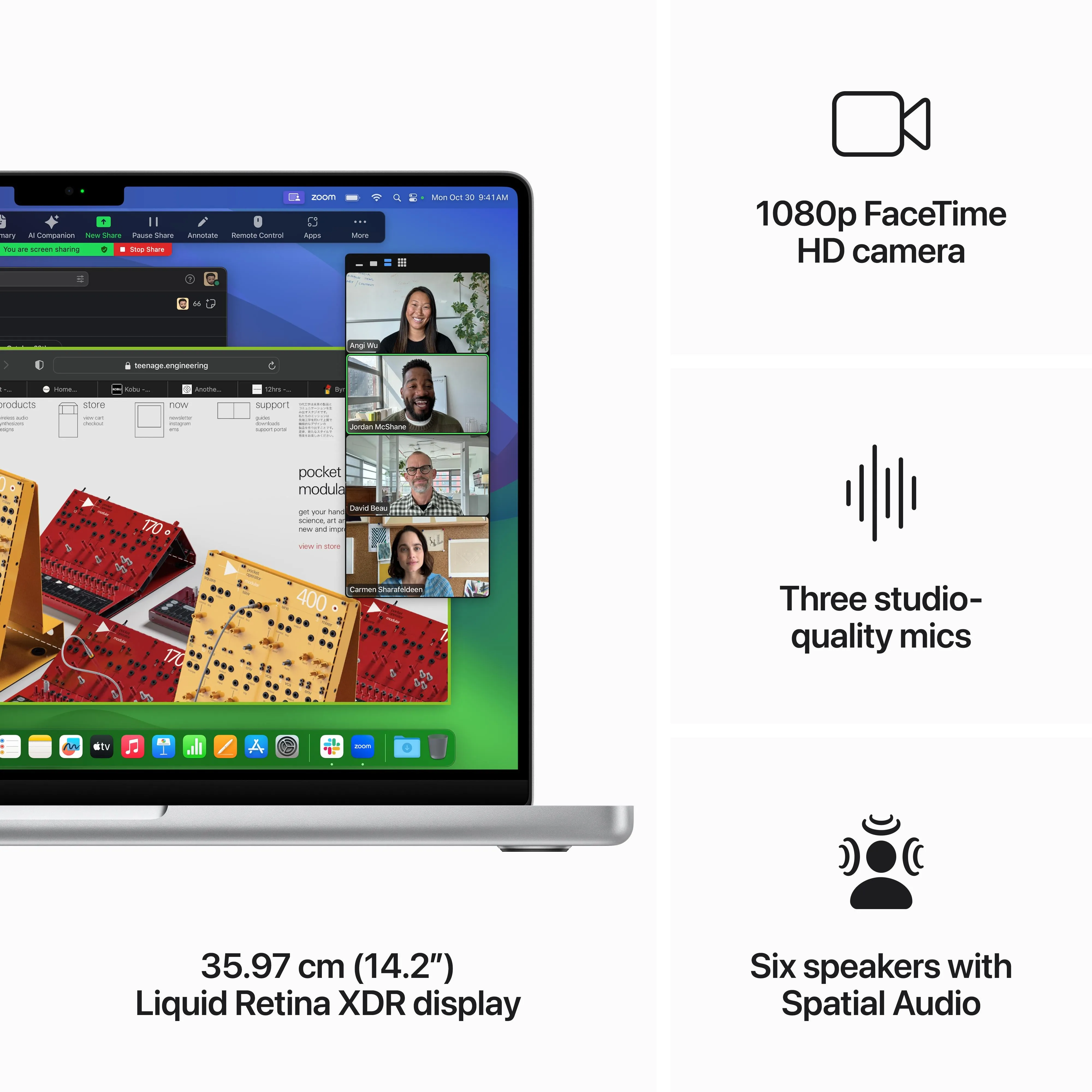 14-inch MacBook Pro: Apple M3 Pro chip with 12‑core CPU and 18‑core GPU, 1TB SSD - Silver