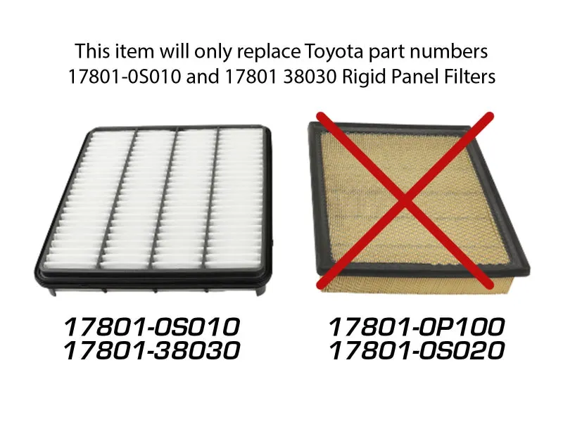 aFe Power Magnum FLOW Pro DRY S Panel Air Filter Element - Synthetic - White - Toyota Fullsize Truck 2007-21