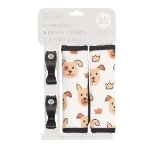 All4Ella Harness Covers & Pram Pegs Puppies