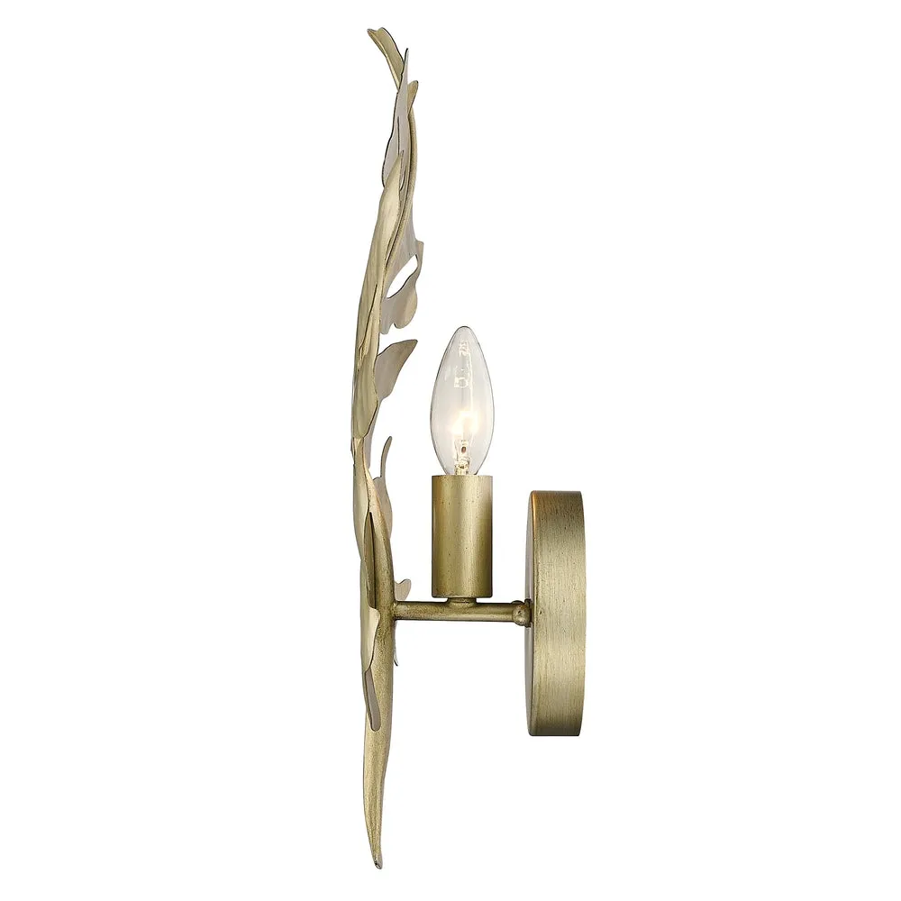 Aruba 17 in. Wall Light White Gold Finish