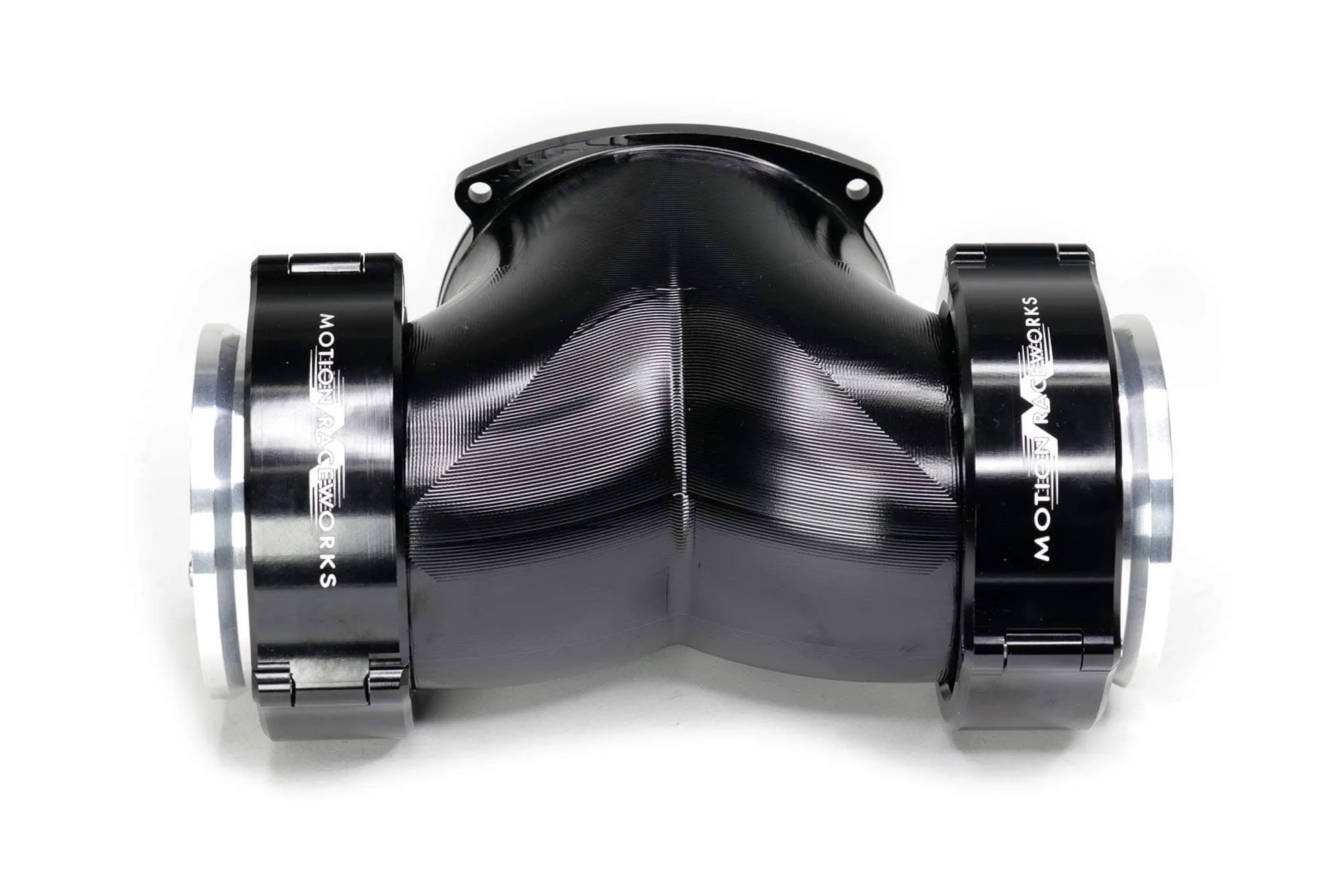 Attachment Only: Billet Dual 'T' 180° w/ 3" Quick Seal - BLACK (10-14013BLK)
