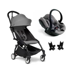 BABYZEN YOYO² Travel System - Grey bundle (car seat   fabric pack with frame)