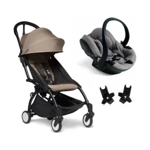 BABYZEN YOYO² Travel System - Taupe bundle (car seat   fabric pack with frame)