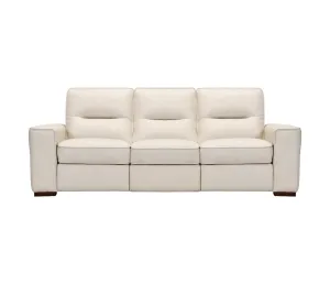 Balboa Sofa - Power Reclining w/ Power Headrests - Chalk Leather