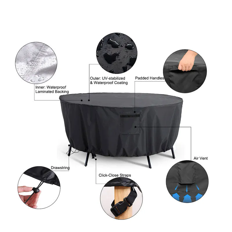 Black Outdoor Furniture Cover