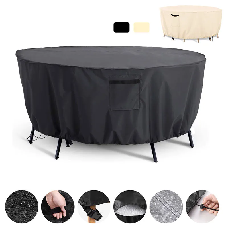 Black Outdoor Furniture Cover