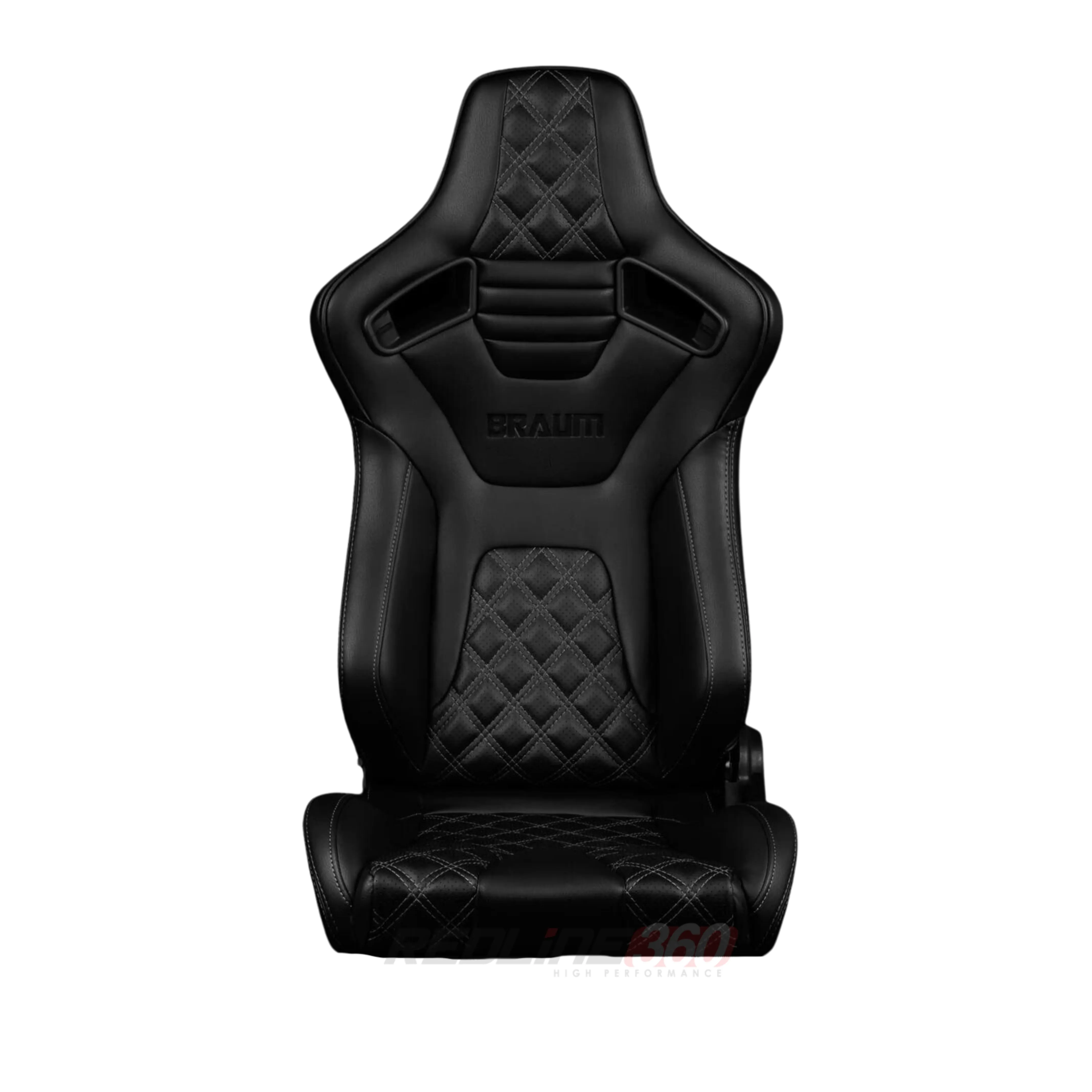 BRAUM Elite V2 Sport Seats (Reclinable - Black Honeycomb Suede) Grey or Red Stitching