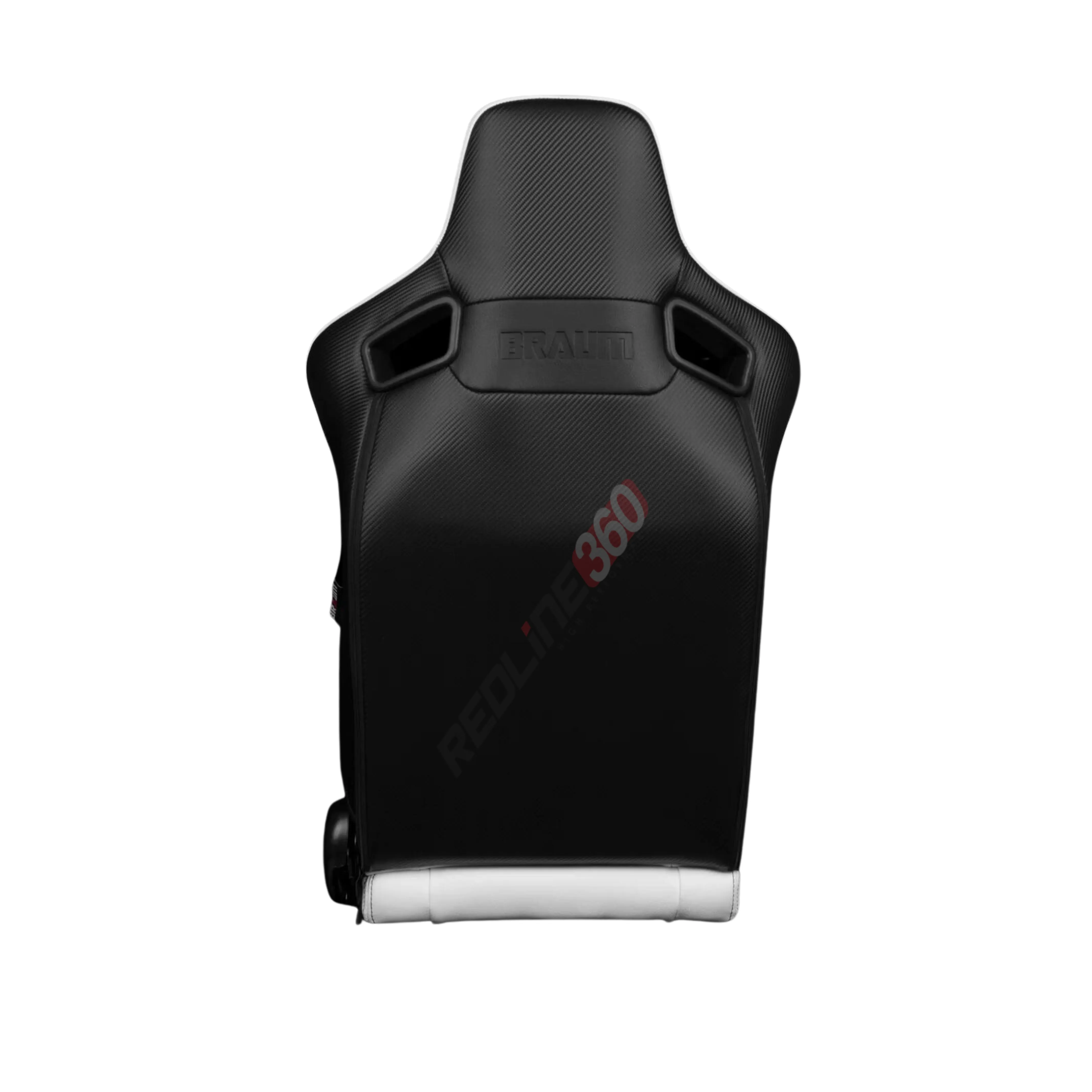 BRAUM Elite-X Racing Seats (Reclinable - White Leatherette w/ Black Stitching) BRR1X-WHBS