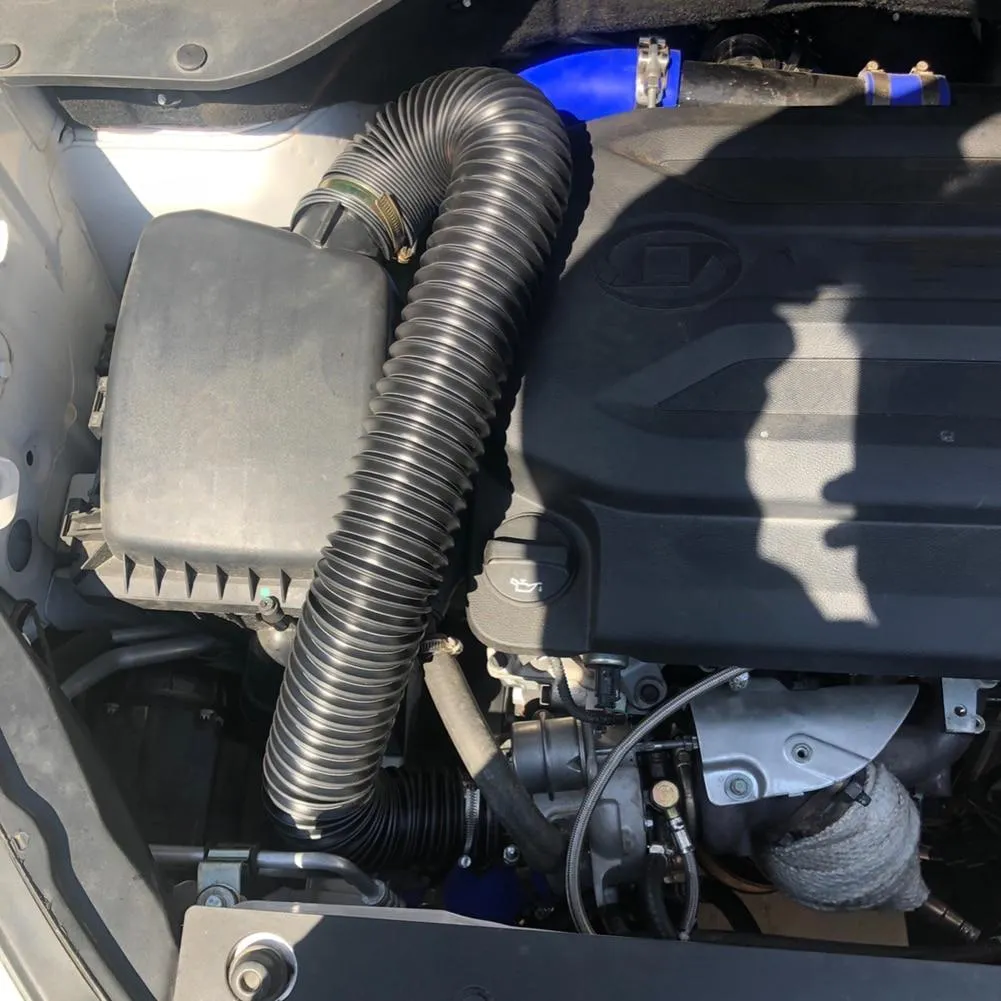 Car Engine Flexible Air Hose Air Intake Pipe Inlet Hose Tube Car Air Filter Intake Cold Air Ducting Feed Hose Pipe Dropshipping