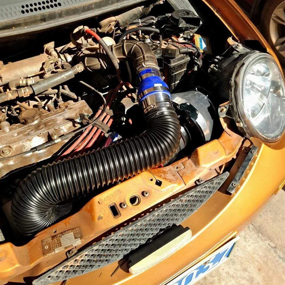 Car Engine Flexible Air Hose Air Intake Pipe Inlet Hose Tube Car Air Filter Intake Cold Air Ducting Feed Hose Pipe Dropshipping