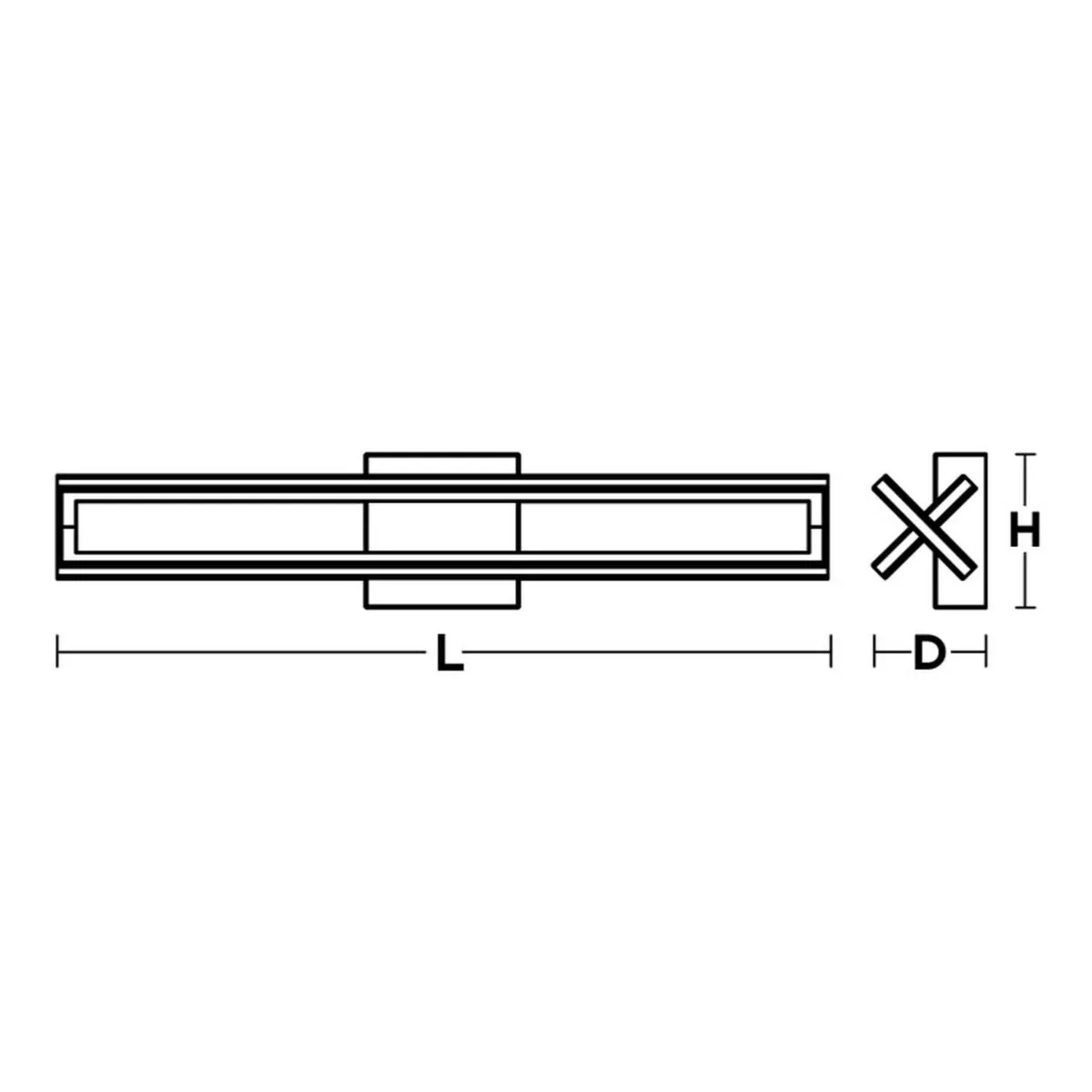 Cass 36 in. LED Bath Bar Satin Nickel finish