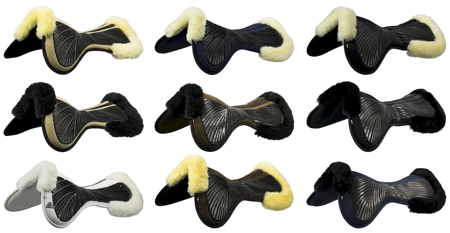 Close Contact Gel & Memory Foam Half Pad with Sheepskin