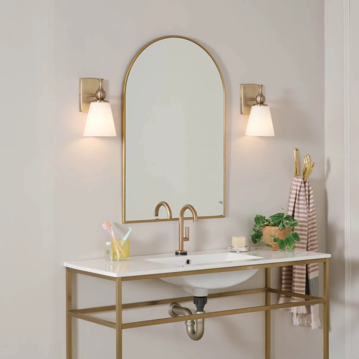 Cosabella 11 in. Armed Sconce Bronze finish