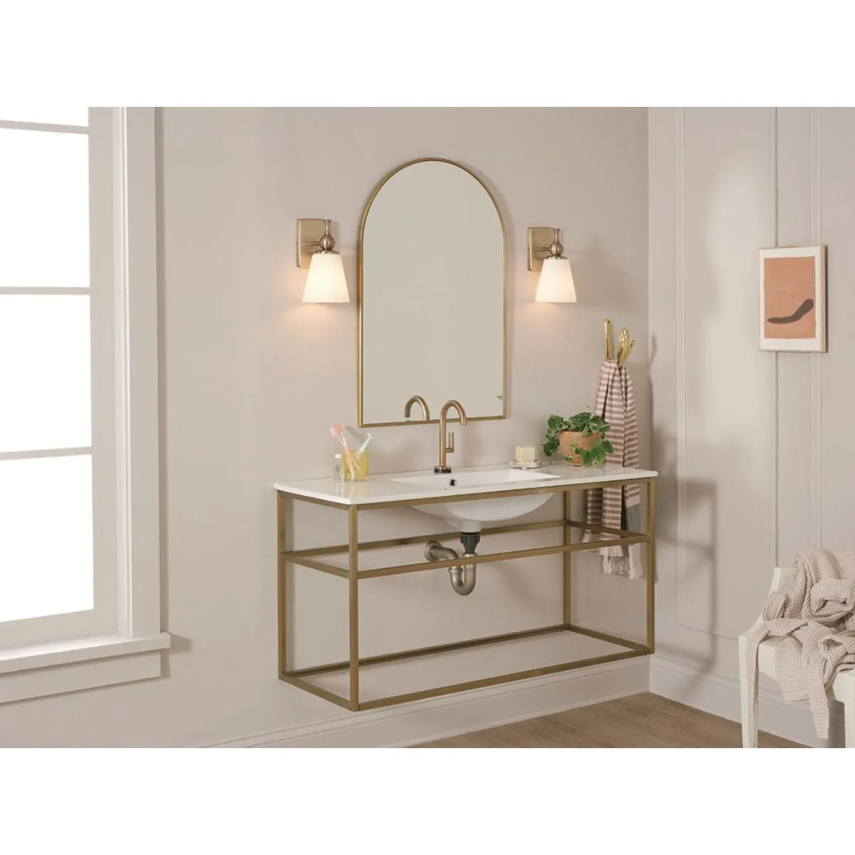 Cosabella 11 in. Armed Sconce Bronze finish