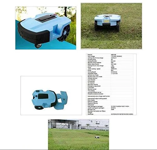 DLPJ Auto Mower Chargeable Smart Lawn Mower Baby Protection and Battrrier Sensor Robotic Mower Waterproof Grass Mower Auto Grass Trimmer Lawn Trimmer