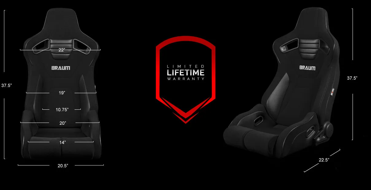 ELITE-R Series Sport Reclinable Seats - Priced Per Pair