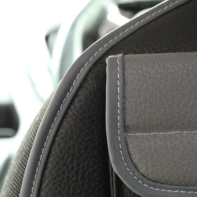 For Ford Transit Custom Double Seat Leatherette Back Seat Organiser