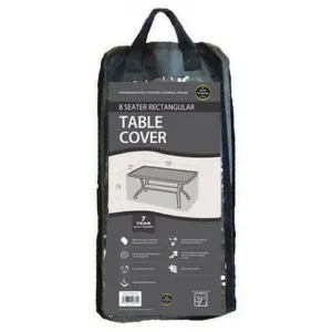 Garland Black 8 Seater Rectangular Table Cover - W1380