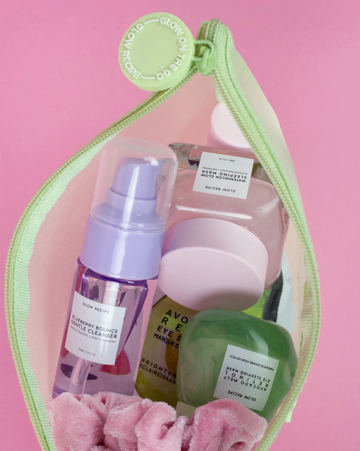 Glow on the Go Zip Bag - Green
