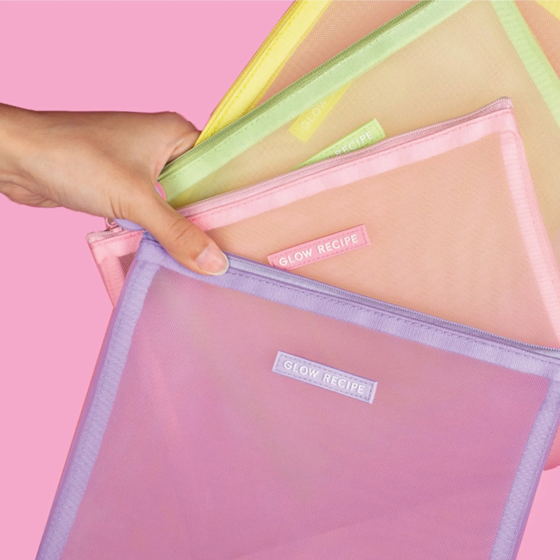 Glow on the Go Zip Bag - Lilac