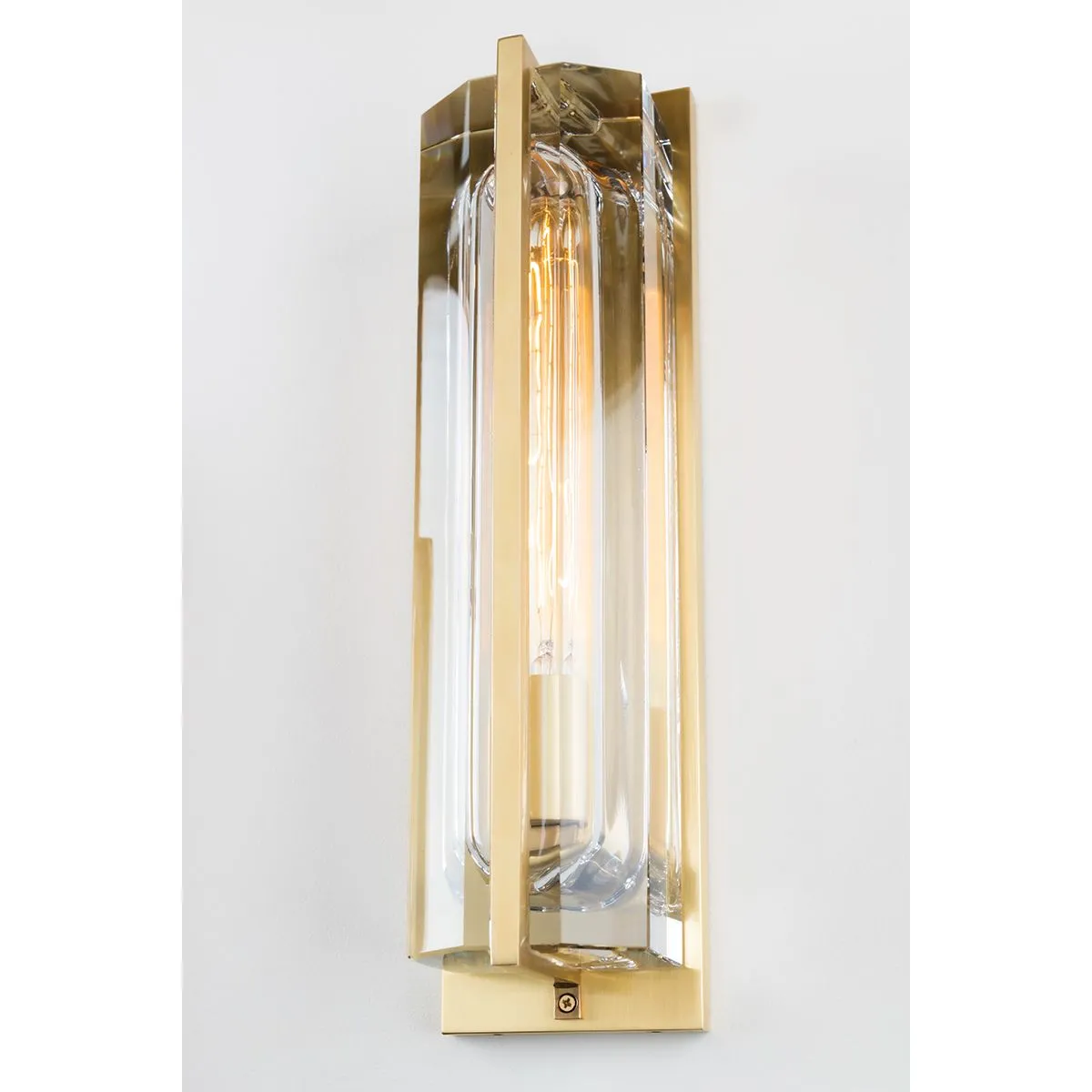 Hawkins 17 in. LED Wall Light Brass finish