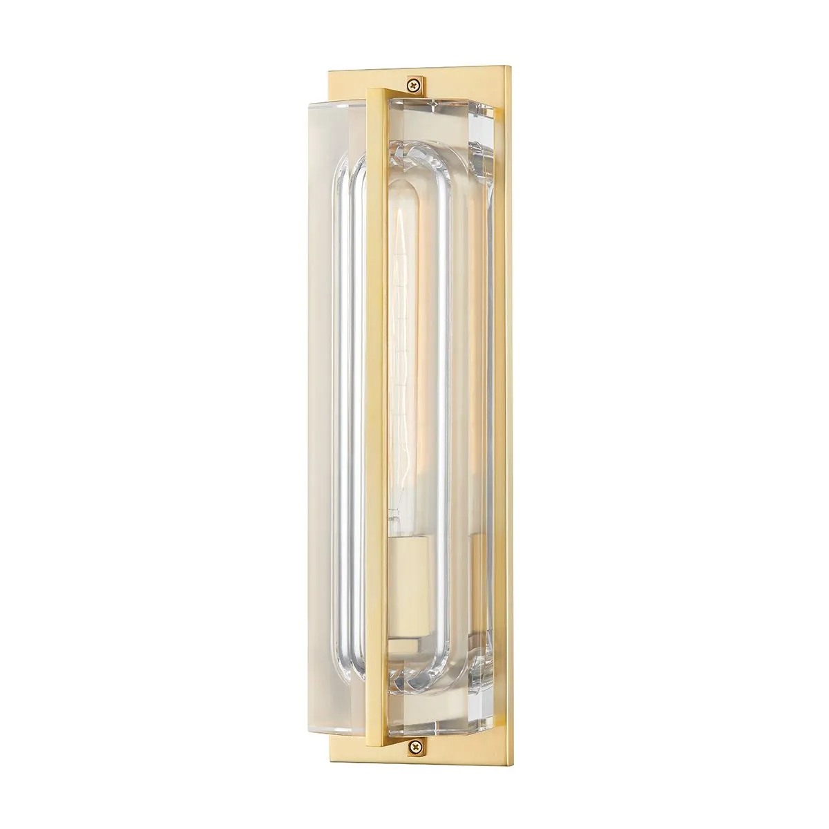 Hawkins 17 in. LED Wall Light Brass finish