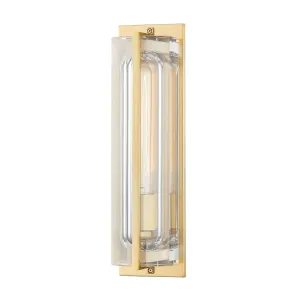 Hawkins 17 in. LED Wall Light Brass finish