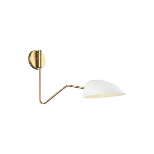 Jane 24 in. Armed Sconce White Finish