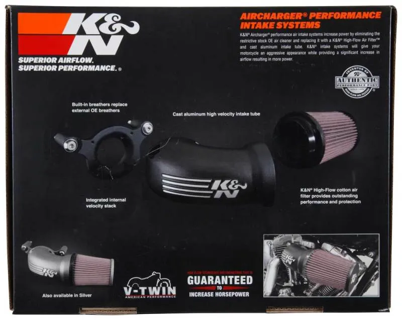 K&N 01-17 Harley Davidson Softail / Dyna FI Performance Air Intake System 57-1137