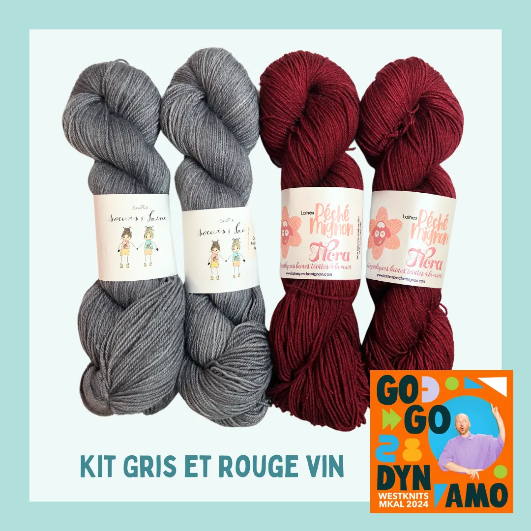Kit pour le MKAL du châle Go Go Dynamo de Stephen West