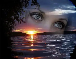 Lady'S Eyes On The Horizon