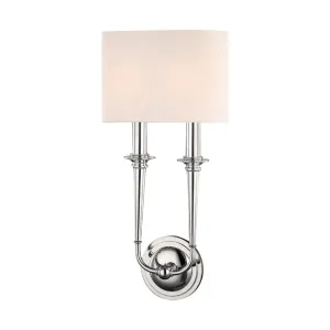 Lourdes 2 Lights Armed Sconce Polished Nickel finish