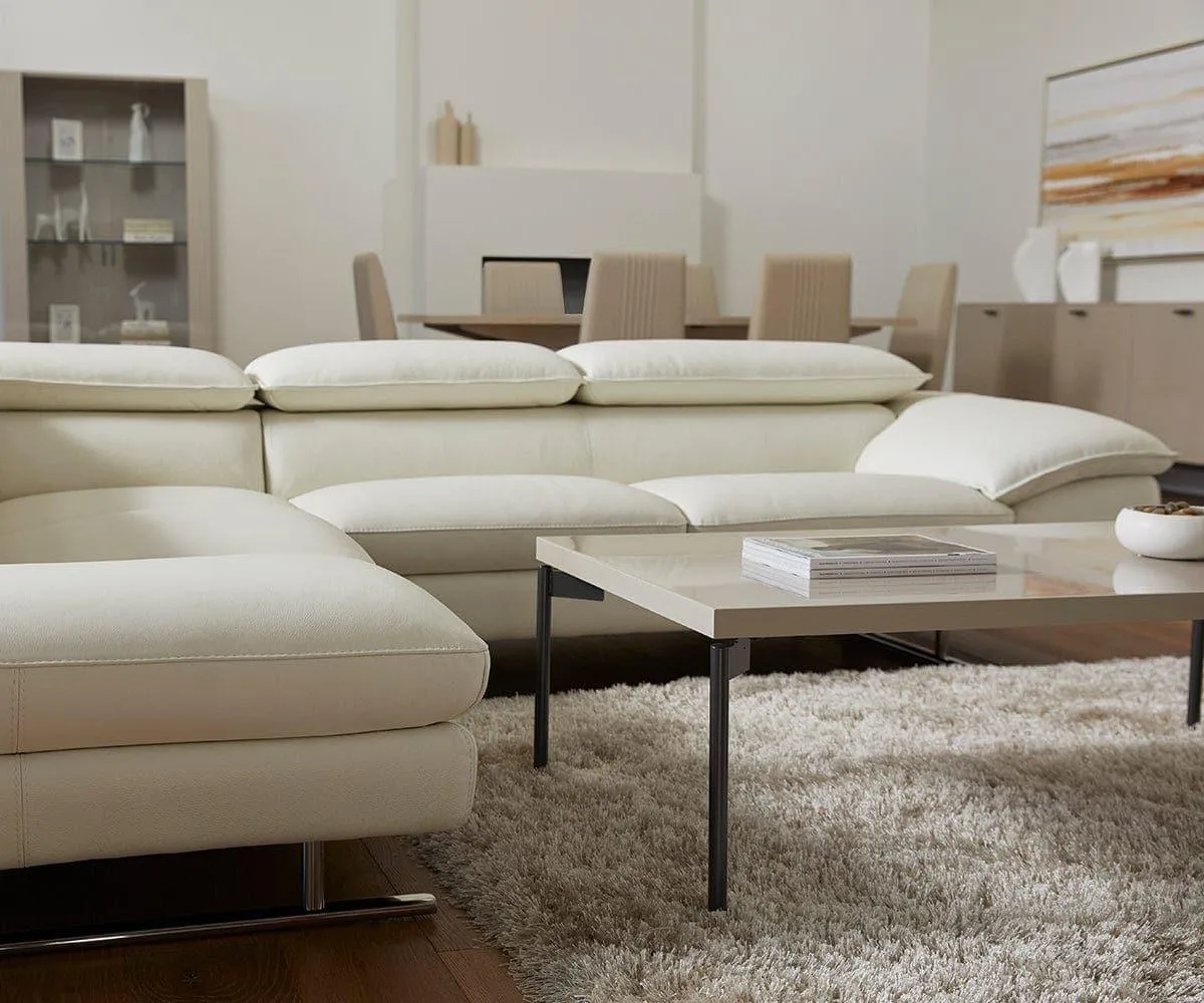 Mauro Leather Left Sectional