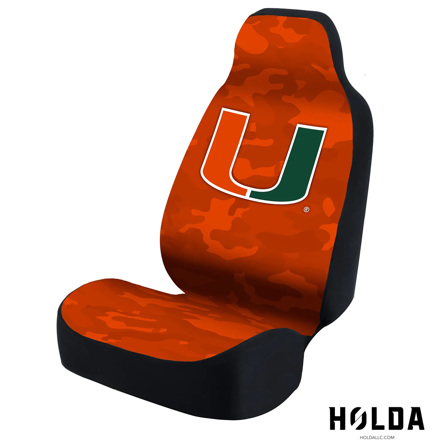 Miami Hurricanes Universal Seat Cover - Premium Ultimate Suede