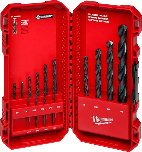 Milwaukee THUNDERBOLT® Black Oxide Drill Bit Set – 14PC 48-89-2800