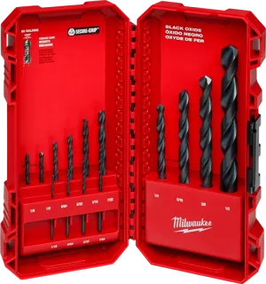 Milwaukee THUNDERBOLT® Black Oxide Drill Bit Set – 14PC 48-89-2800