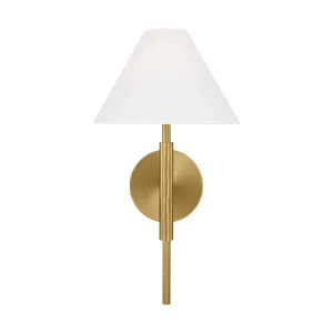 Porteau 17 in. Wall Sconce Satin Brass finish