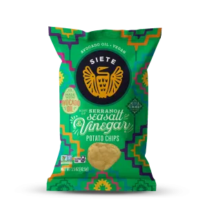 Sea Salt & Vinegar Kettle Cooked Potato Chips with a Hint of Serrano 1.5 oz - 24 bags