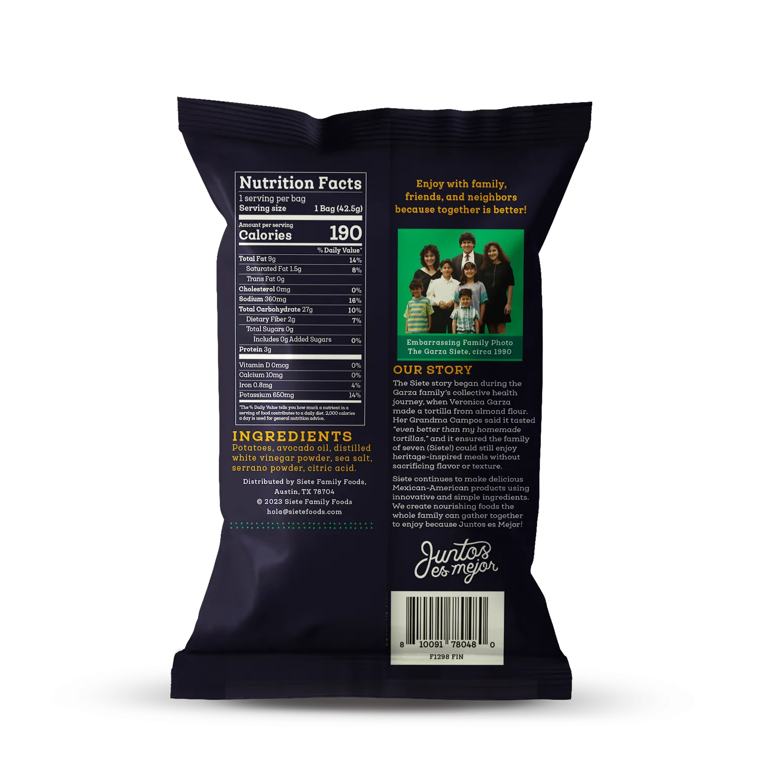 Sea Salt & Vinegar Kettle Cooked Potato Chips with a Hint of Serrano 1.5 oz - 24 bags