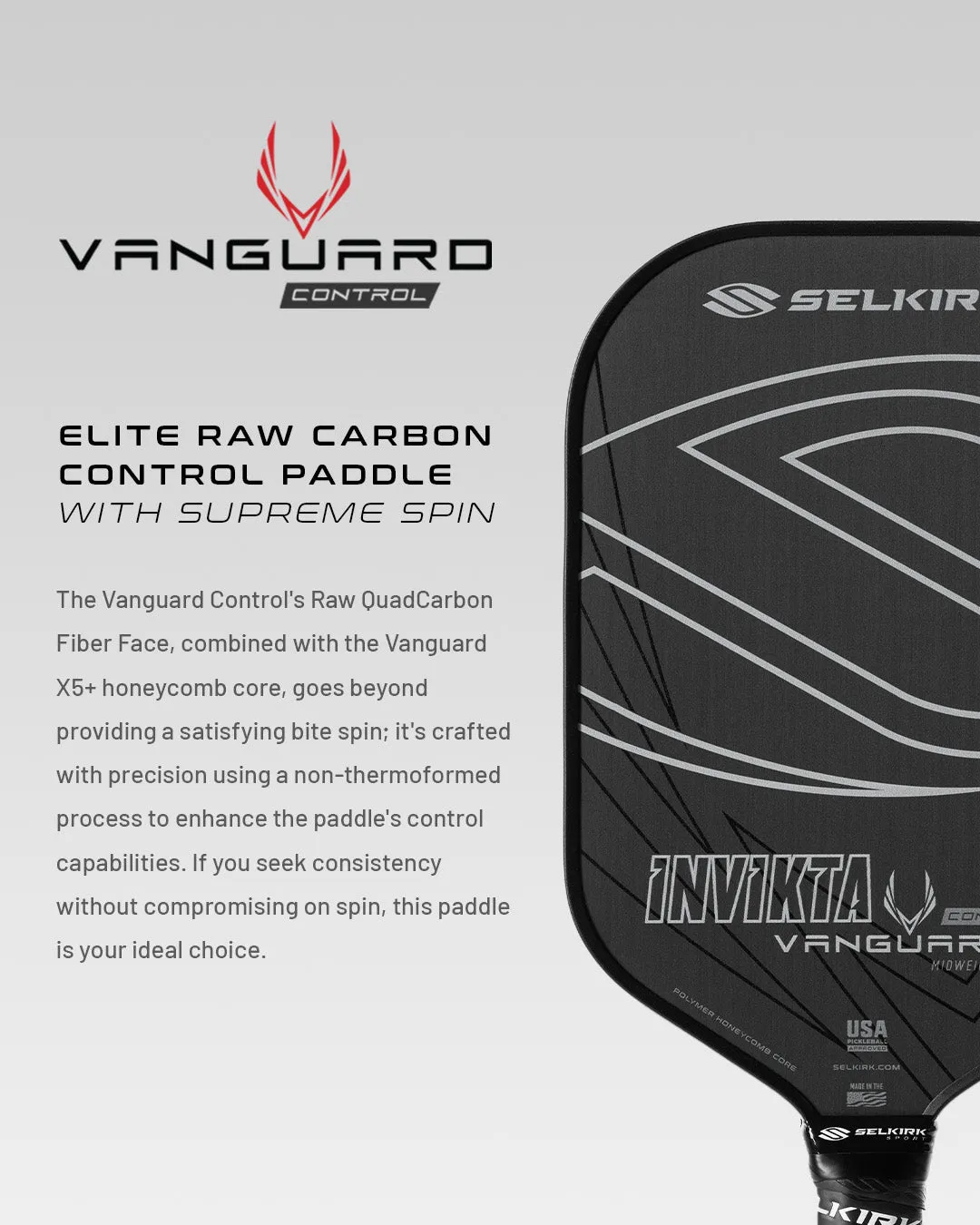 Selkirk Vanguard Control - Invikta Midweight