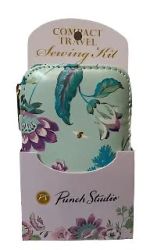 Sewing Kit - Compact - Sage Green with floral -44505