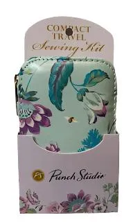 Sewing Kit - Compact - Sage Green with floral -44505