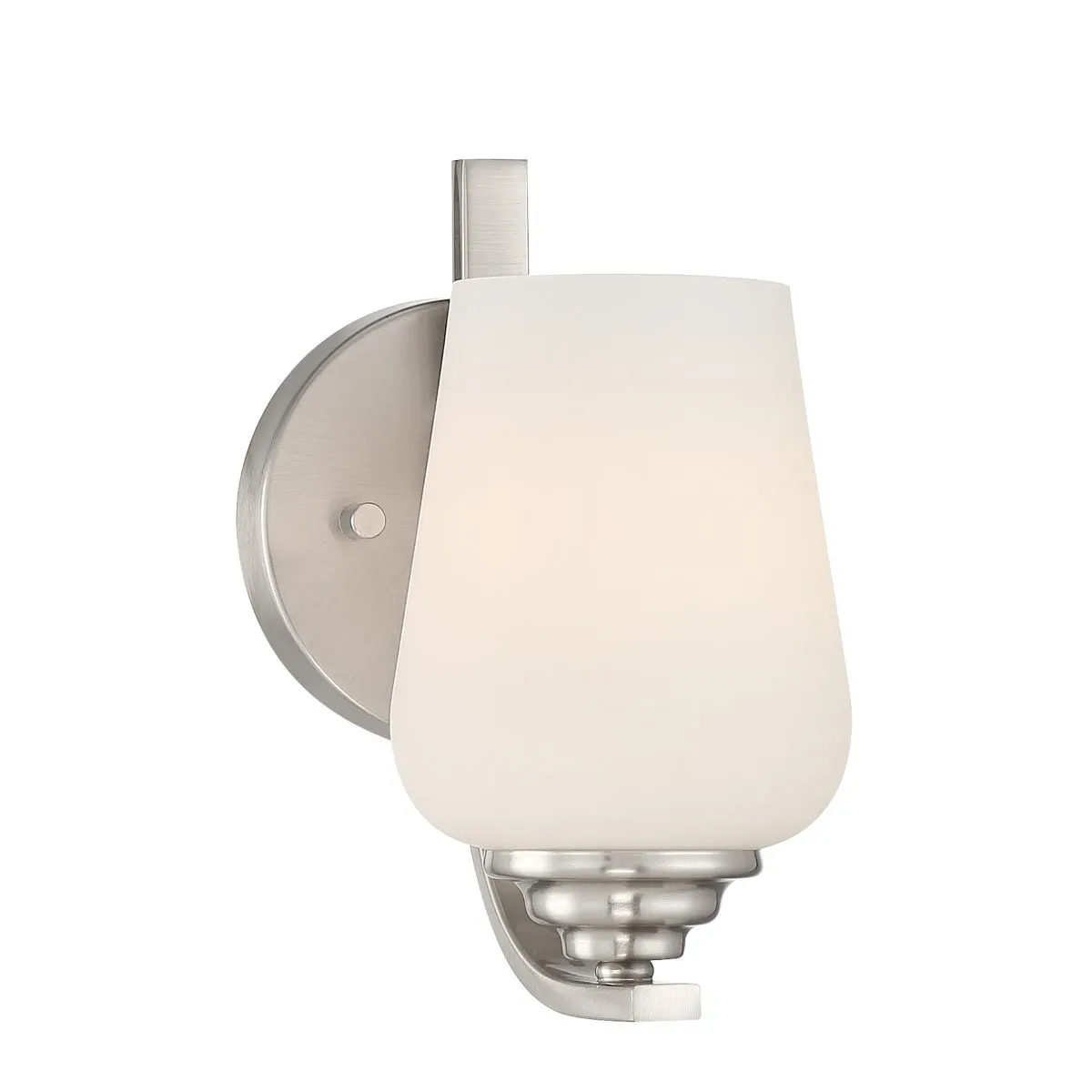 Shyloh 9 In. Armed Sconce Brushed Nickel Finish