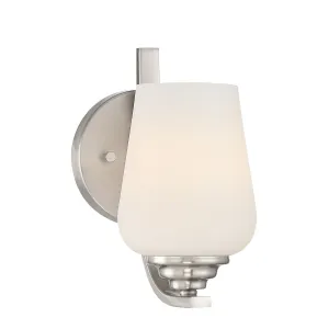 Shyloh 9 In. Armed Sconce Brushed Nickel Finish