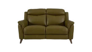 Sienna 2 Seater Power Recliner Sofa in Leather