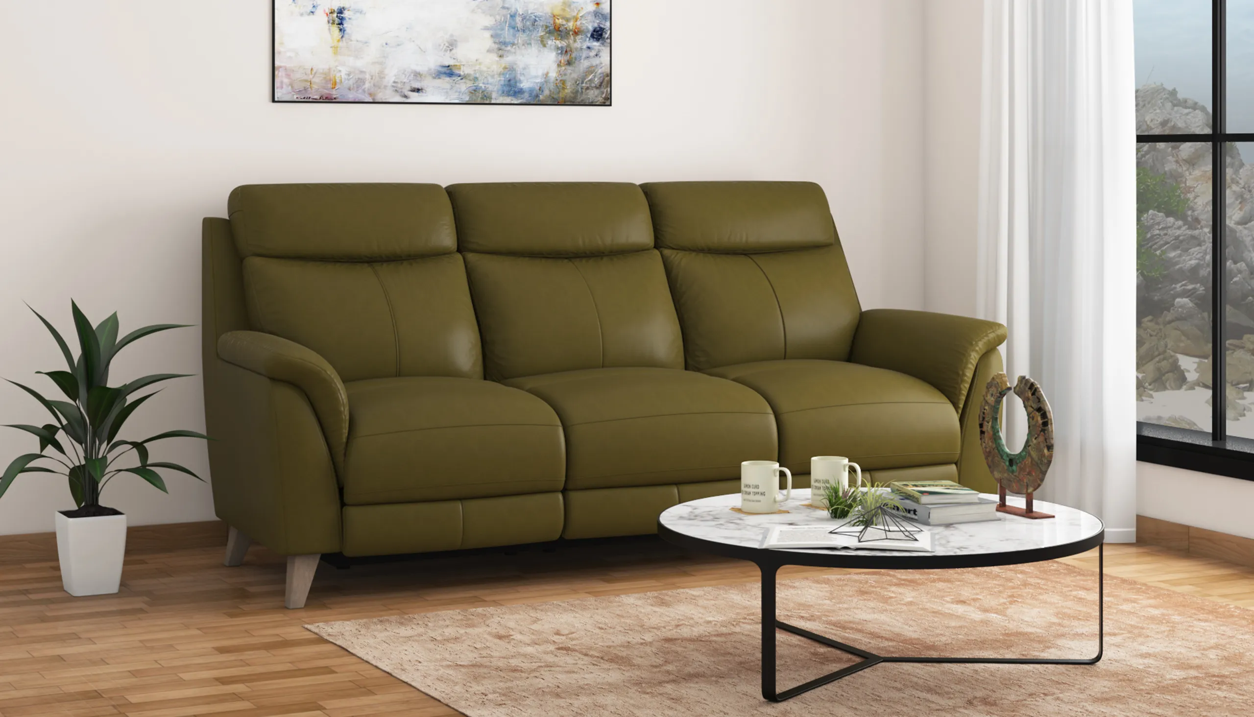 Sienna 2 Seater Sofa in Leather