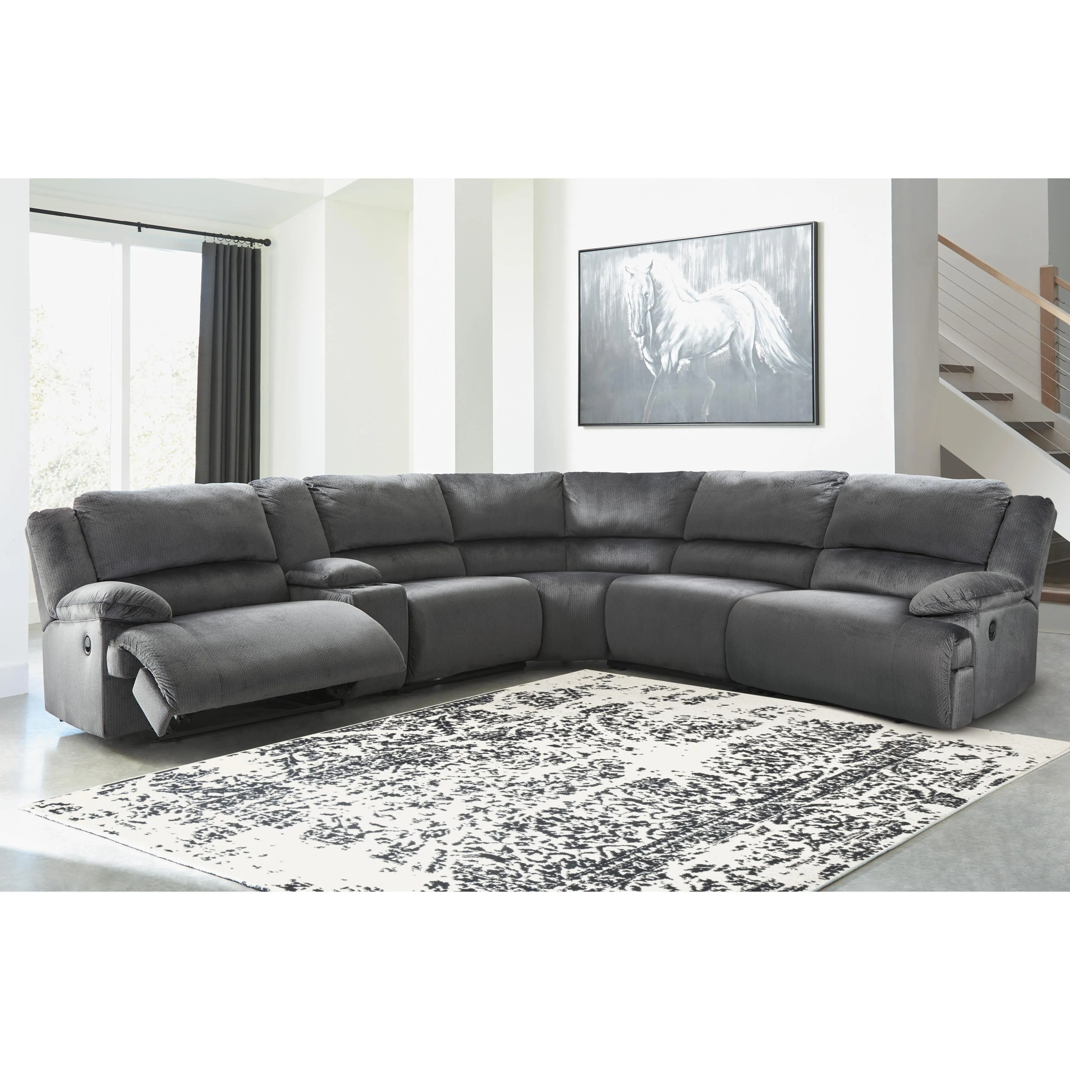 Signature Design by Ashley Clonmel Reclining Fabric 6 pc Sectional 3650519/3650540/3650541/3650546/3650557/3650577