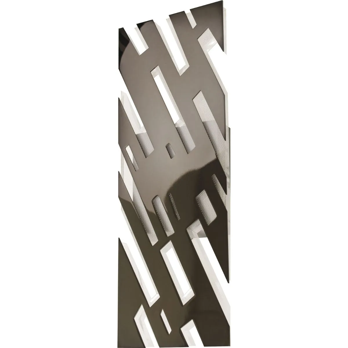 Storm 14 in. LED Wall Light Black & Chrome Finish