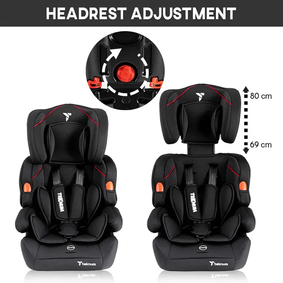 Teknum Nova Car Seat Group 1/2/3 (Black)